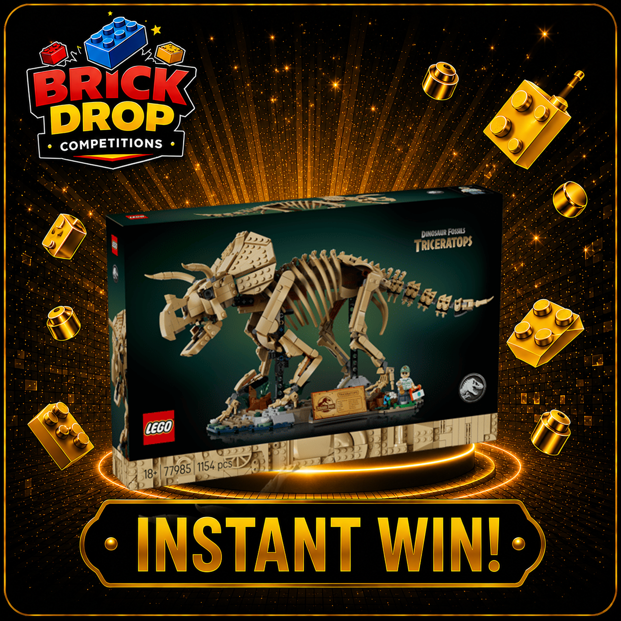 Triceretops Skeleton - 77985