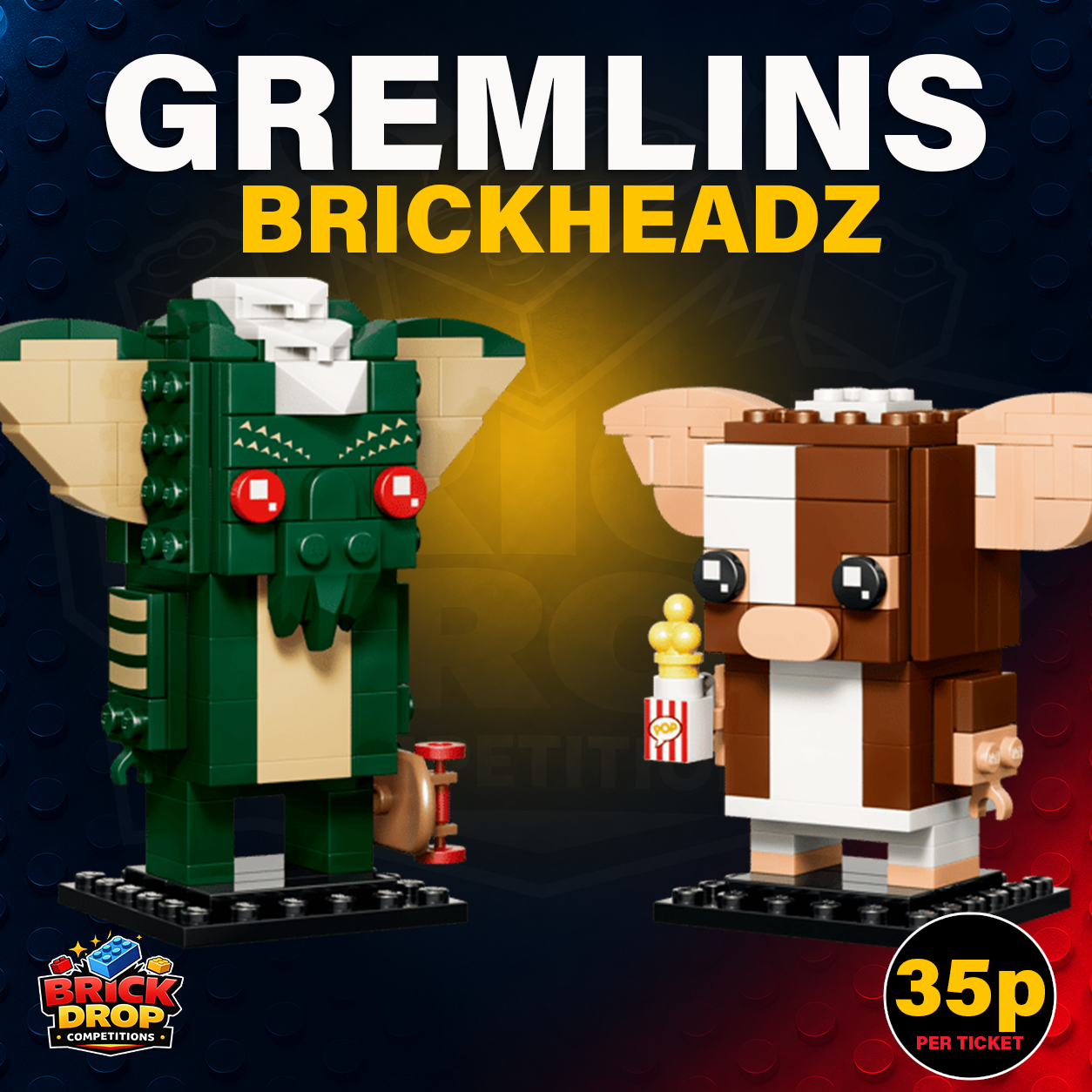 LEGO® BrickHeadz™ Gremlins™: Gizmo™ and Stripe™ Figures (40919)