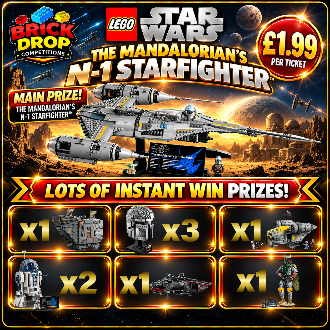 Star Wars™ UCS The Mandalorian's N-1 Starfighter™ (75442)
