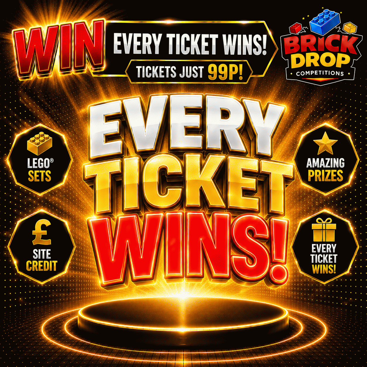 🎉 EVERY TICKET WINS! 🎉