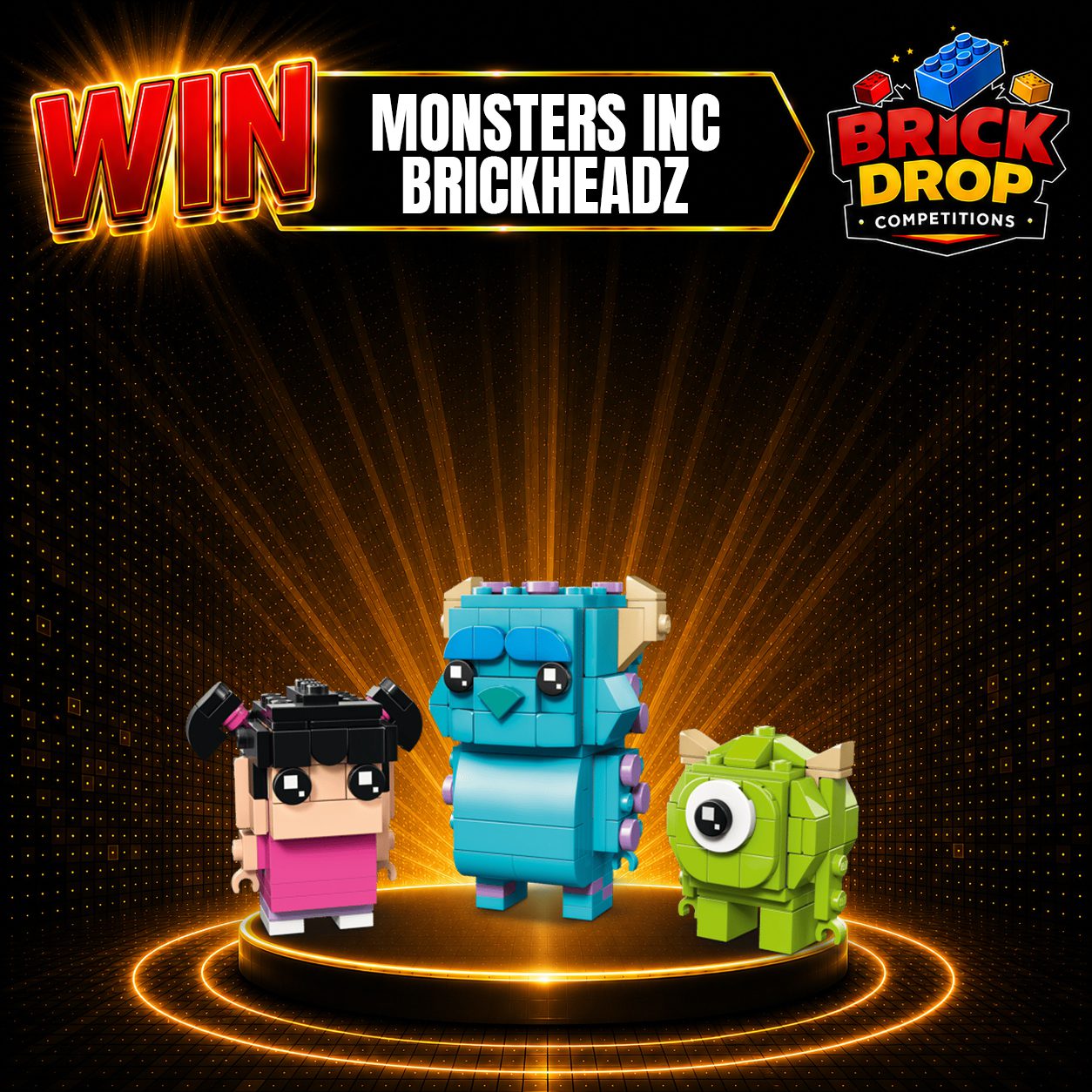 LEGO BrickHeadz™ Sulley, Mike and Boo Figures (40861)