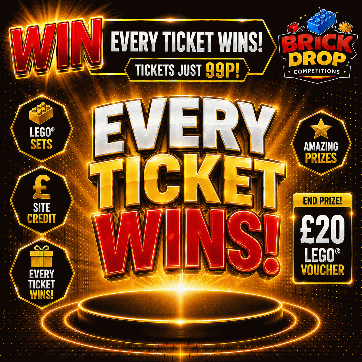 🎉 EVERY TICKET WINS! 🎉