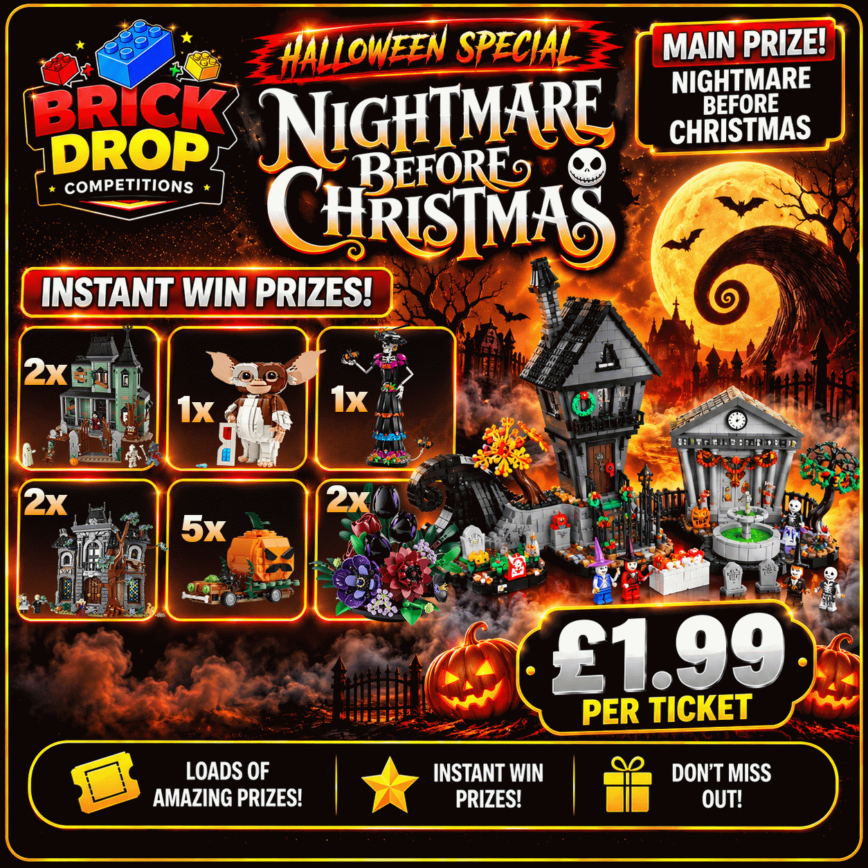 🎃 LEGO® Ideas Disney Tim Burton's The Nightmare Before Christmas (21351)