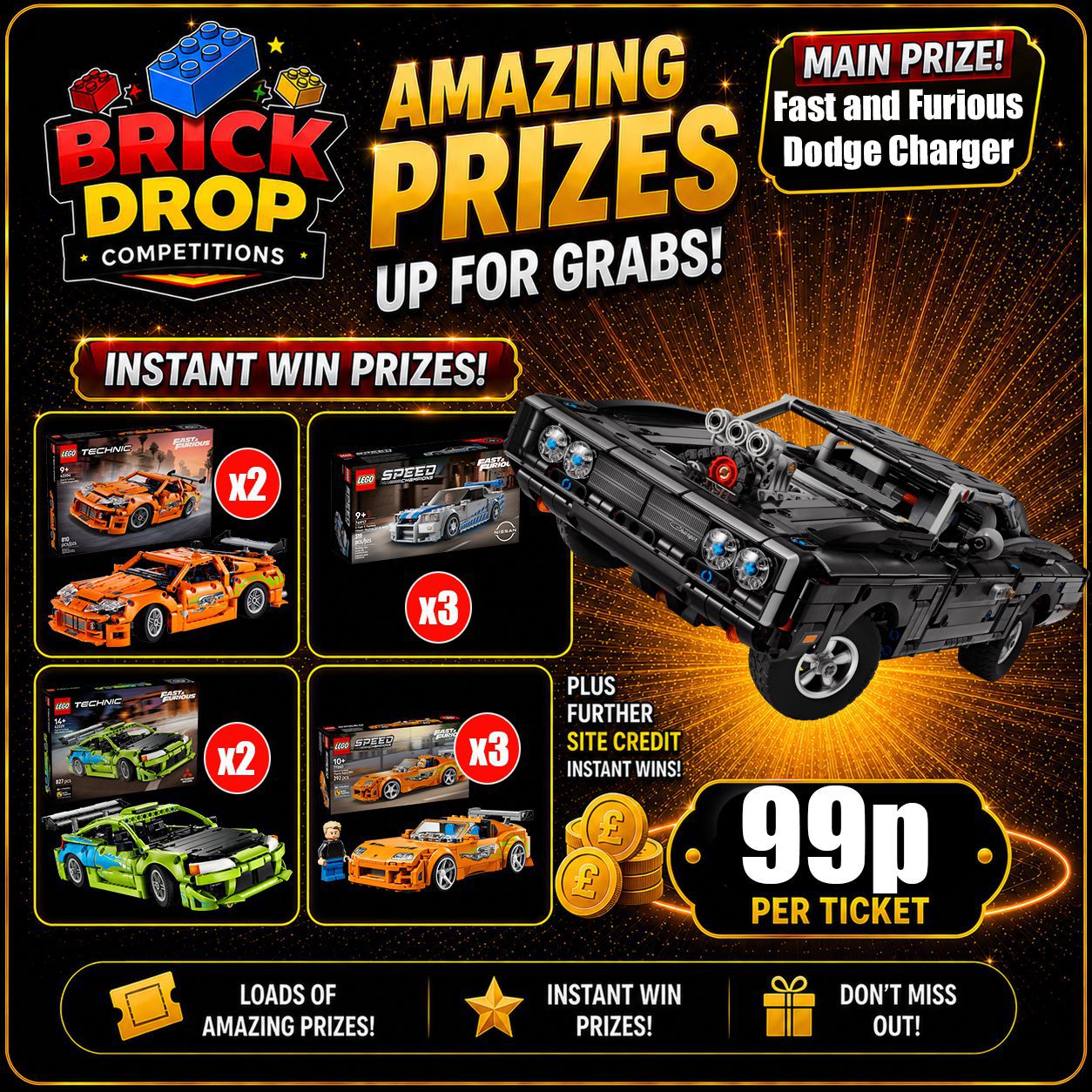 LEGO Technic Fast and Furious Dodge Charger  42231