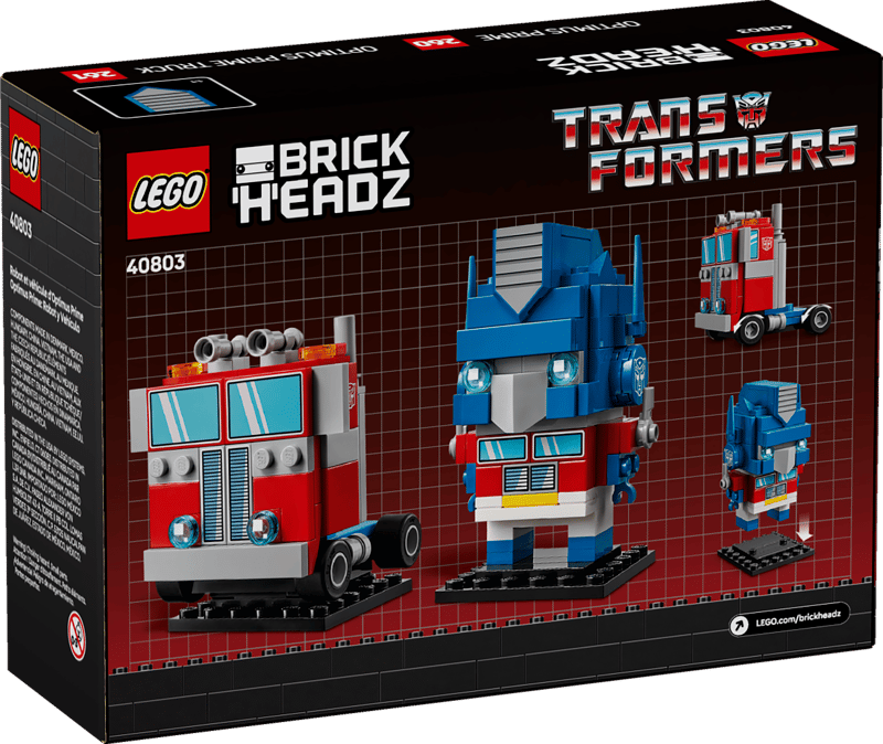  LEGO® BrickHeadz™ Optimus Prime Robot & Vehicle (40803) image 2